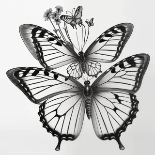 butterly drawing