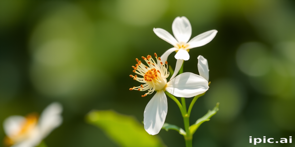 white flower transparent background
