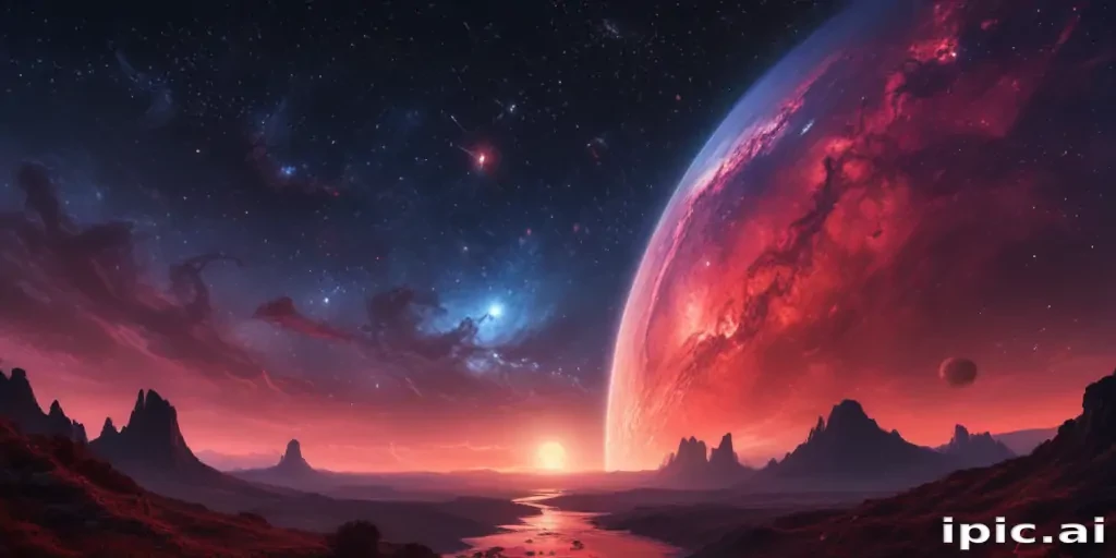 galaxy red wallpaper