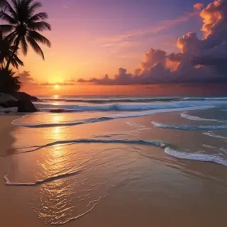sunset wallpaper beach