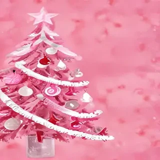 cute pink christmas wallpaper