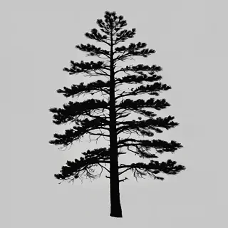 pine tree silhouette png