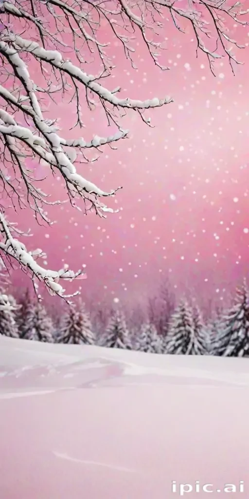 pink winter background