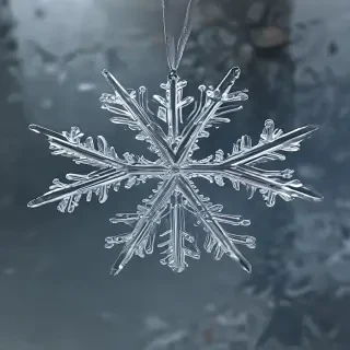 transparent snowflake
