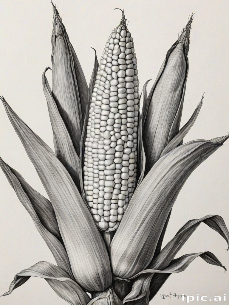 corn drawing