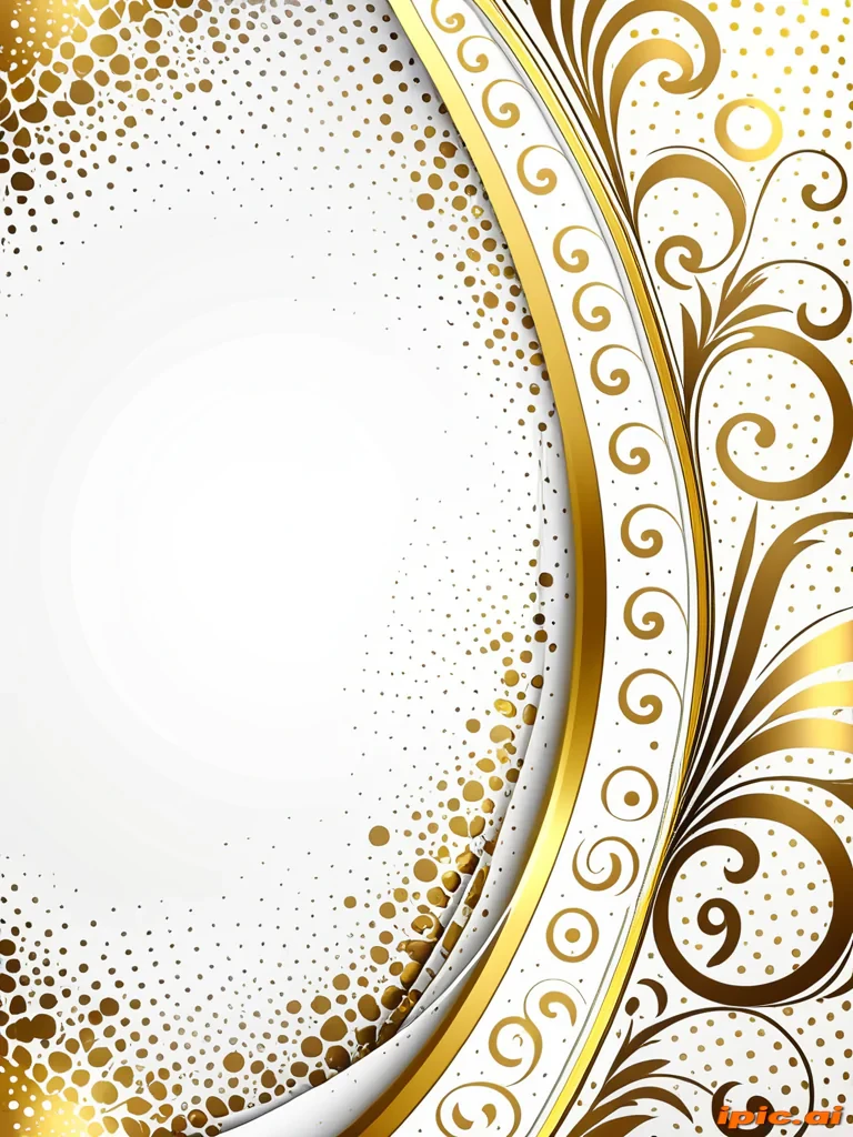 white & gold background