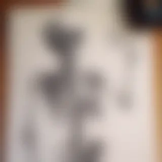 creative skeleton drawings