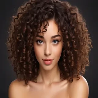 curly hair png