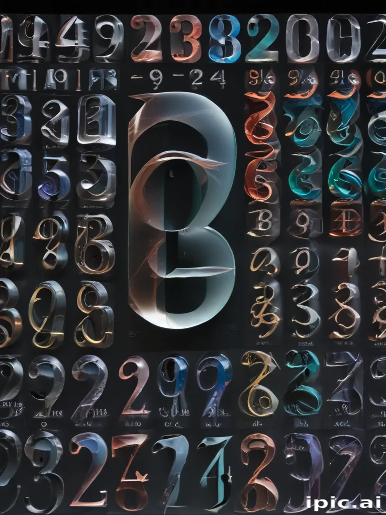 transparent numbers
