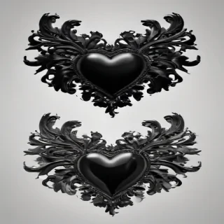 black hearts png