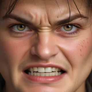 angry face