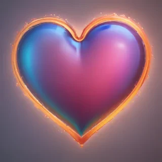 glow heart png