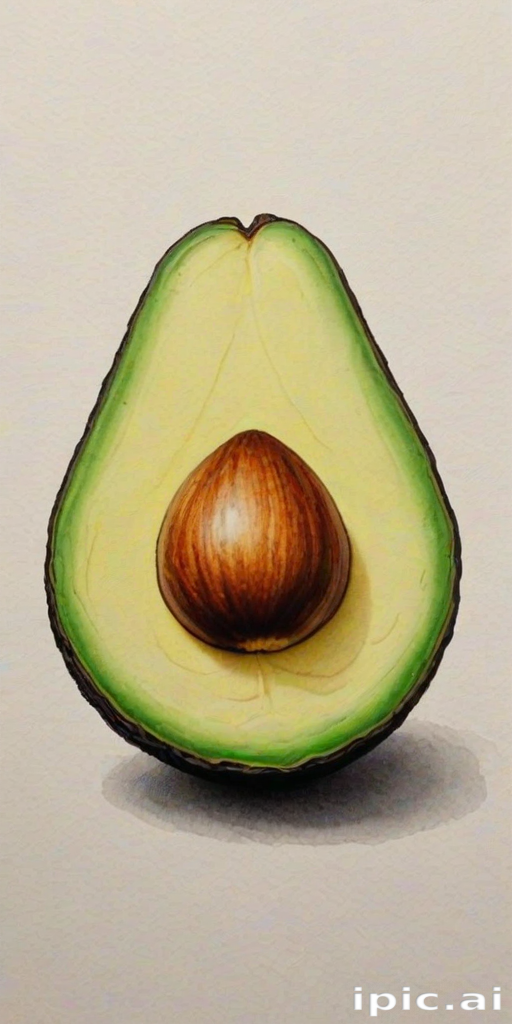 avocado drawing