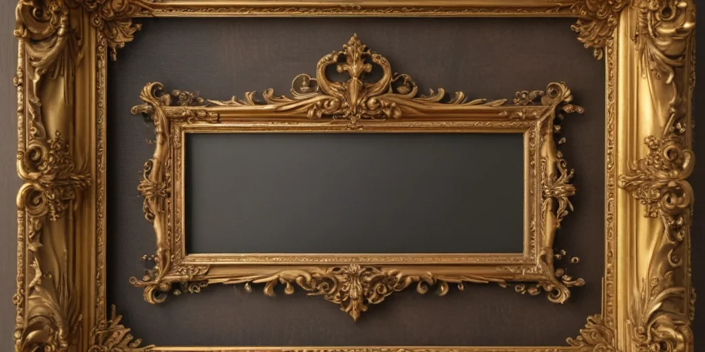 fancy gold frame