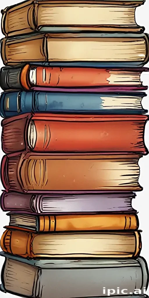 books stacked clipart