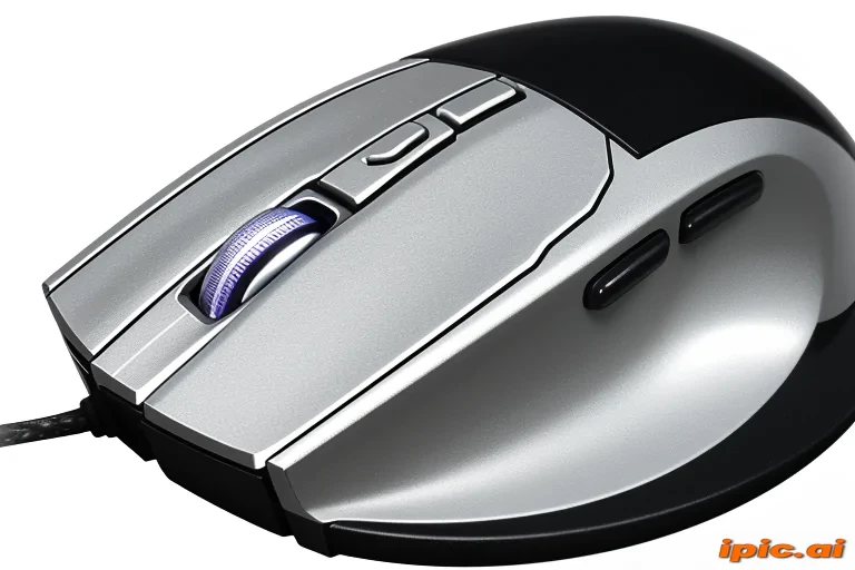 Modern Computer Gaming Mouse with Ergonomic Design and Colorful LED ...