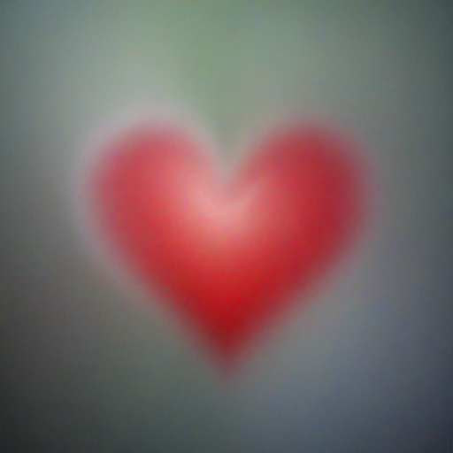 blurred heart