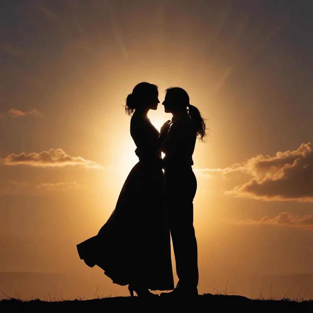 couple silhouette