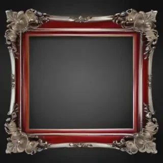silver picture frame png