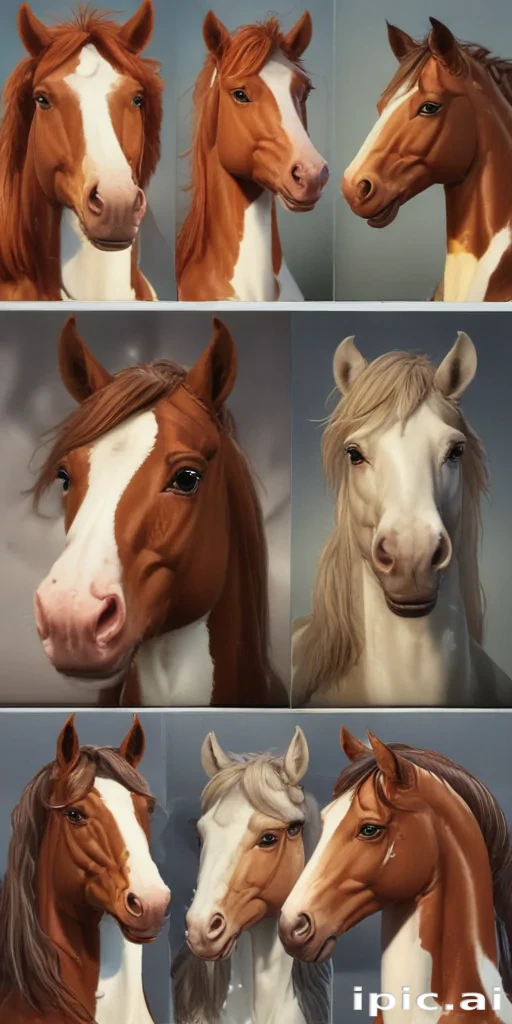 cartoon horses