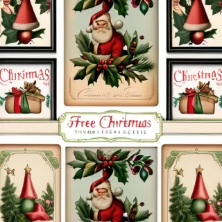 free printable vintage christmas pictures