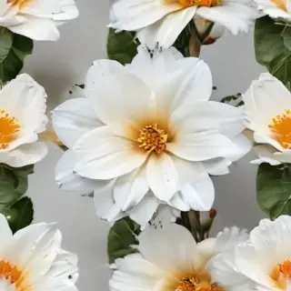 flower white bg