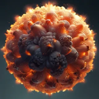 transparent explosion