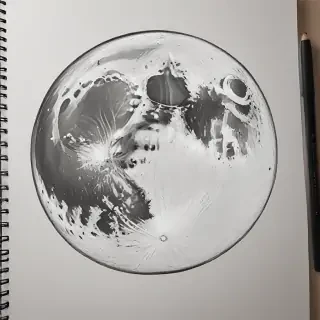 moon sketch