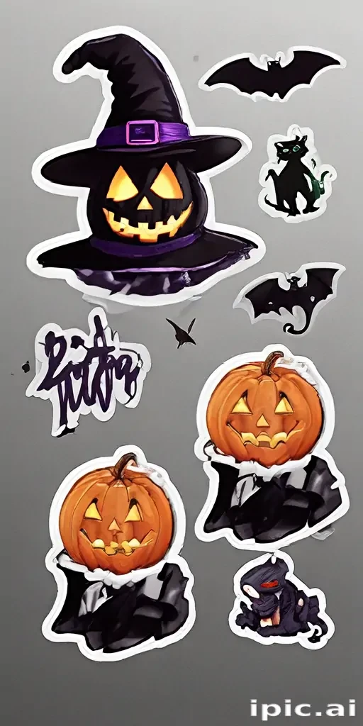 halloween stickers png