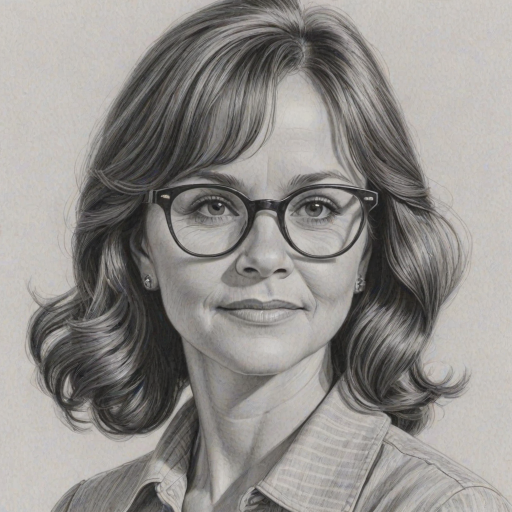 Elegant Sally Field, pencil sketch, portrait of Sublime woman 1951s in glasses, hair style beatnik, outline, clear lines, fine lines, 8k