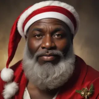 image of black santa