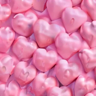 pink hearts background