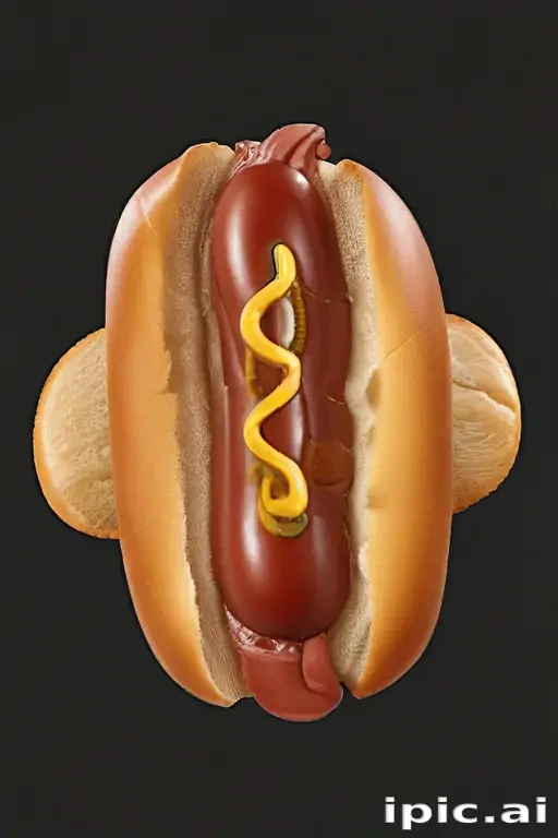 hot dog clipart black and white