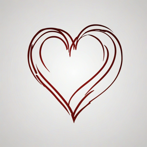 outline heart png