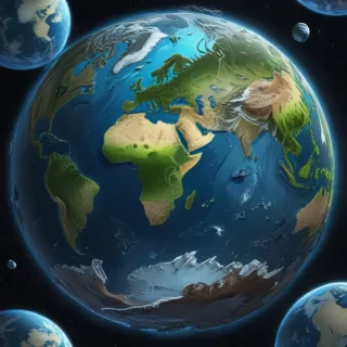 cartoon picture of planet earth