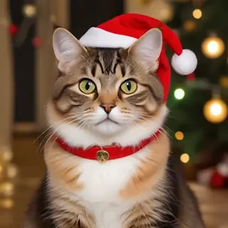 christmas cat background