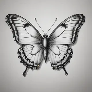 buterfly sketch