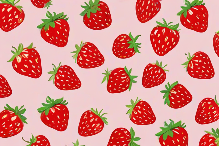 aesthetic strawberry wallpaper