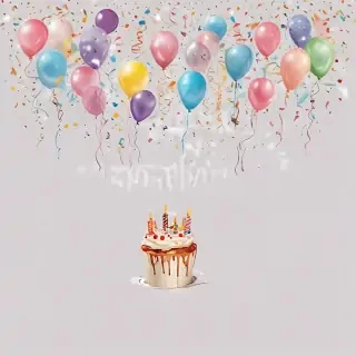 happy birthday transparent background