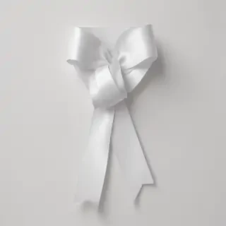 white ribbon png