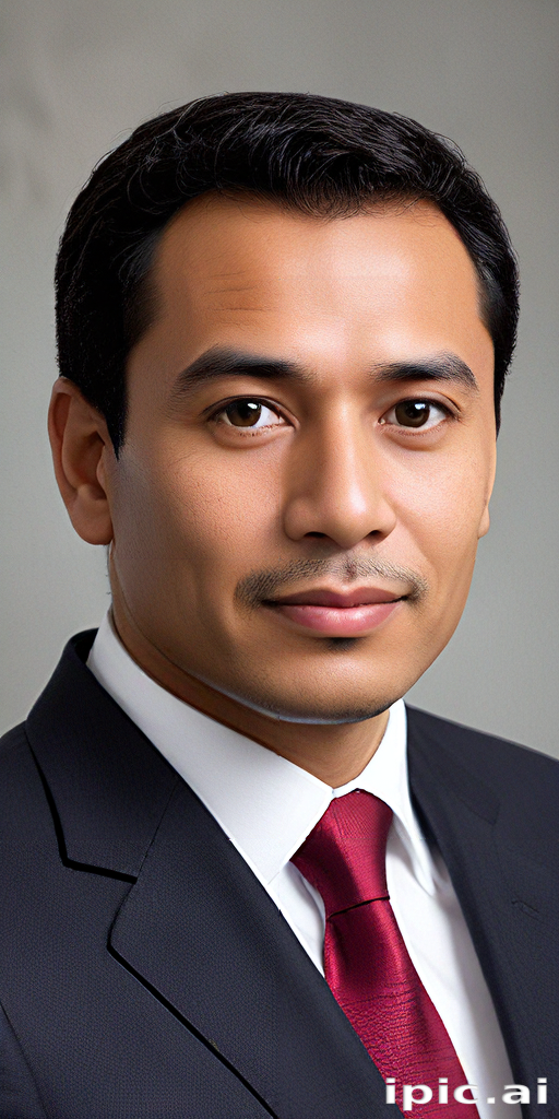 Professional Portrait of a Confident Businessman in a Suit and Tie