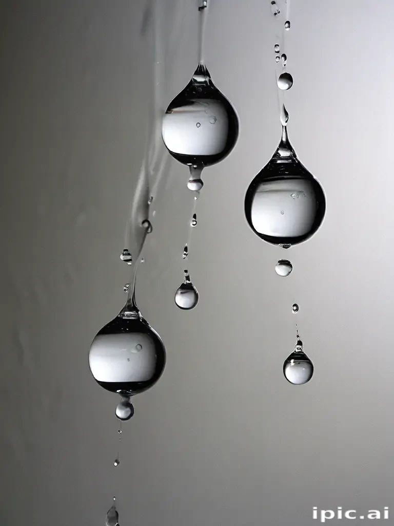 water droplets transparent