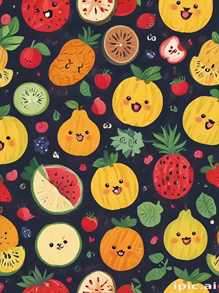 cute fruit backgrounds