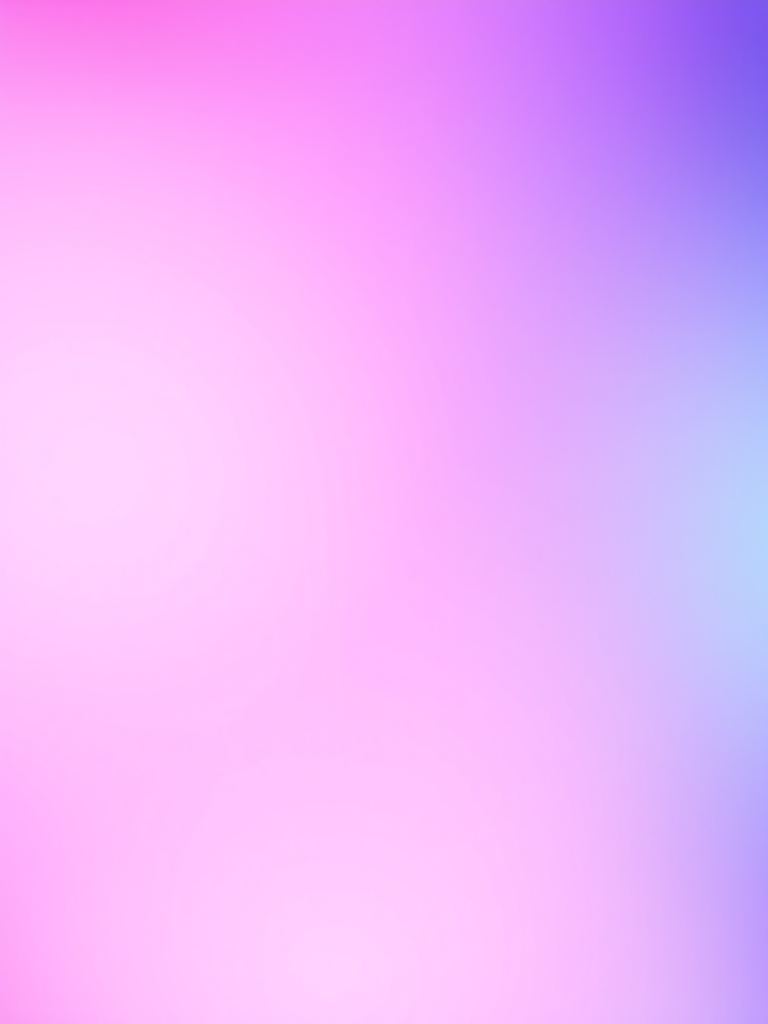 Create a vibrant gradient background transitioning from purple to pink, captured with a Canon EOS R5, aperture f/2.8, ISO 100, shutter speed 1/125s, using a wide-angle lens at 24mm, in soft natural lighting.