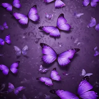 purple butterflies wallpaper
