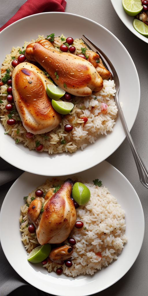 arroz con habichuelas y pollo