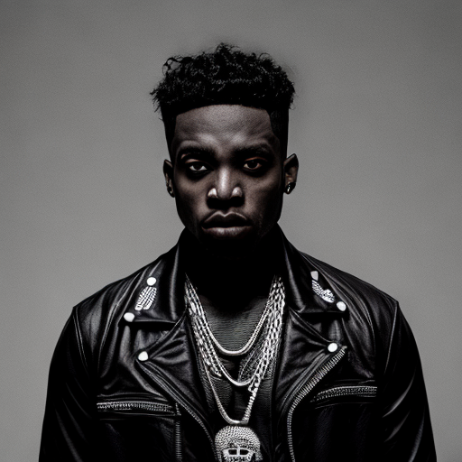 Negro Greek Rapper um rapper negro vampiro