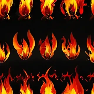 background with fire