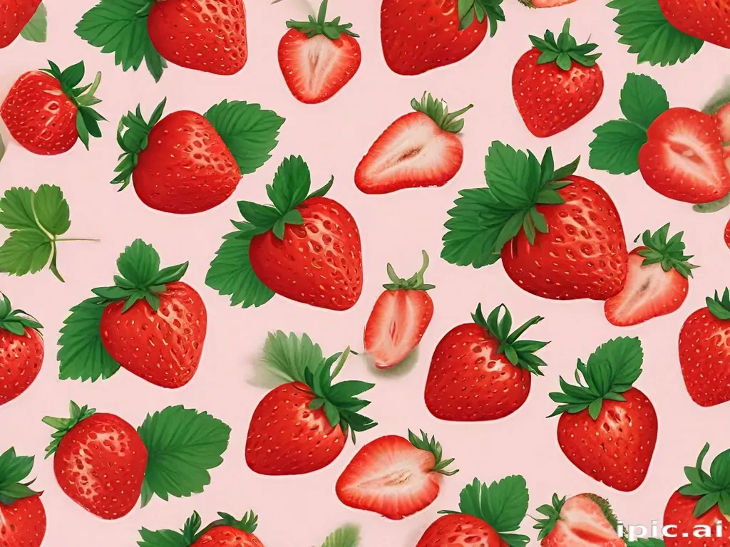 strawberry wallpaper aesthetic