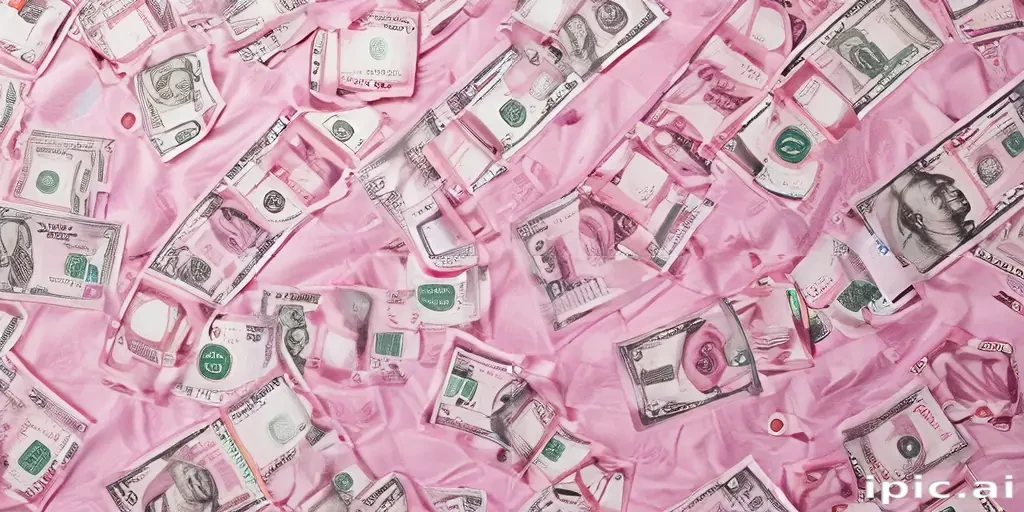 pink money background